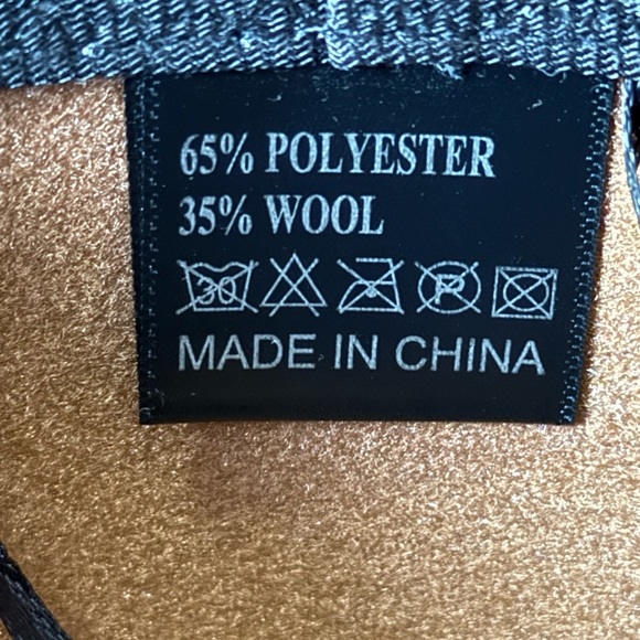 Brown Wide Brim Fedora Hat - Picture 7 of 7